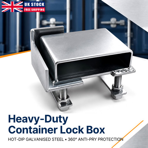 Shipping container lock box - lock,